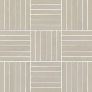 Sahara Square 1/2 in. x 4 in. Matte Grey Porcelain Mosaic Tile (9.69 sq. ft./Case)