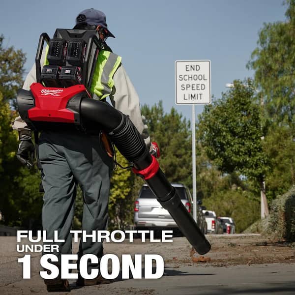 Milwaukee M18 FUEL 155 MPH 650 CFM 18 Volt Lithium Ion Brushless Cordless Dual Battery Backpack Blower Tool Only 3009 20 The Home Depot