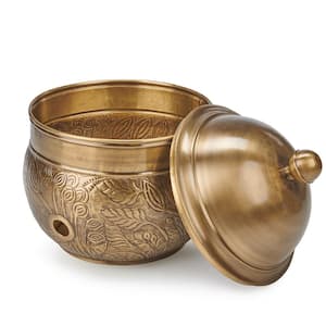 Brass Key West Hose Pot with Lid - by Good Directions