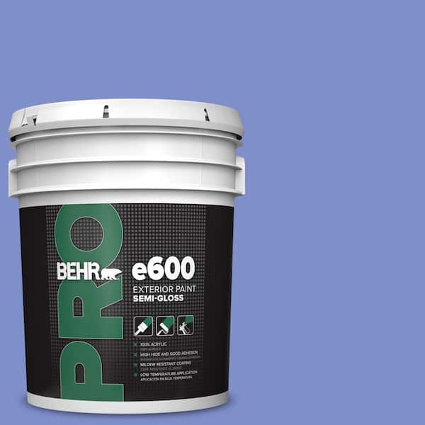 BEHR PRO 5 gal. #P540-5 Pansy Garden Semi-Gloss Exterior Paint