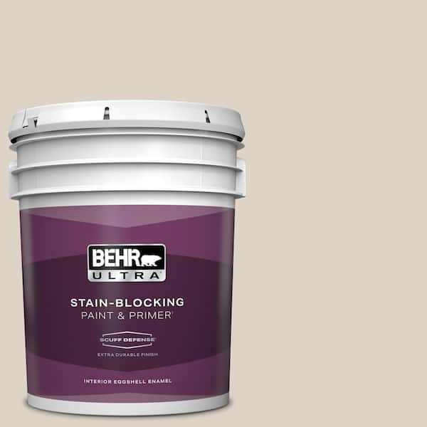 BEHR ULTRA 5 gal. #730C-2 Sandstone Cove Extra Durable Eggshell Enamel Interior Paint & Primer