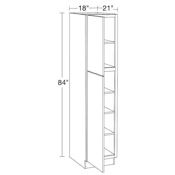 Home Decorators Collection Newport 18 in. W x 21 in. D x 84 in. H
