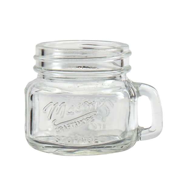 Mason Craft & More Glass Jar with Handle and Lid - Clear, 32 oz