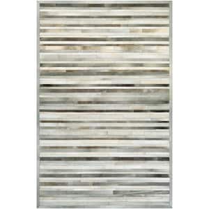Chalet Plank Grey-Ivory 8 ft. x 11 ft. Area Rug