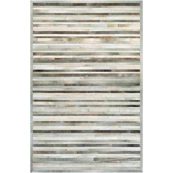 Couristan Chalet Plank Grey-Ivory 8 ft. x 11 ft. Area Rug