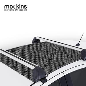 39 in. x 43 in. Black Protective Car Roof Mat with a Strong Grip and Extra Cushioning
