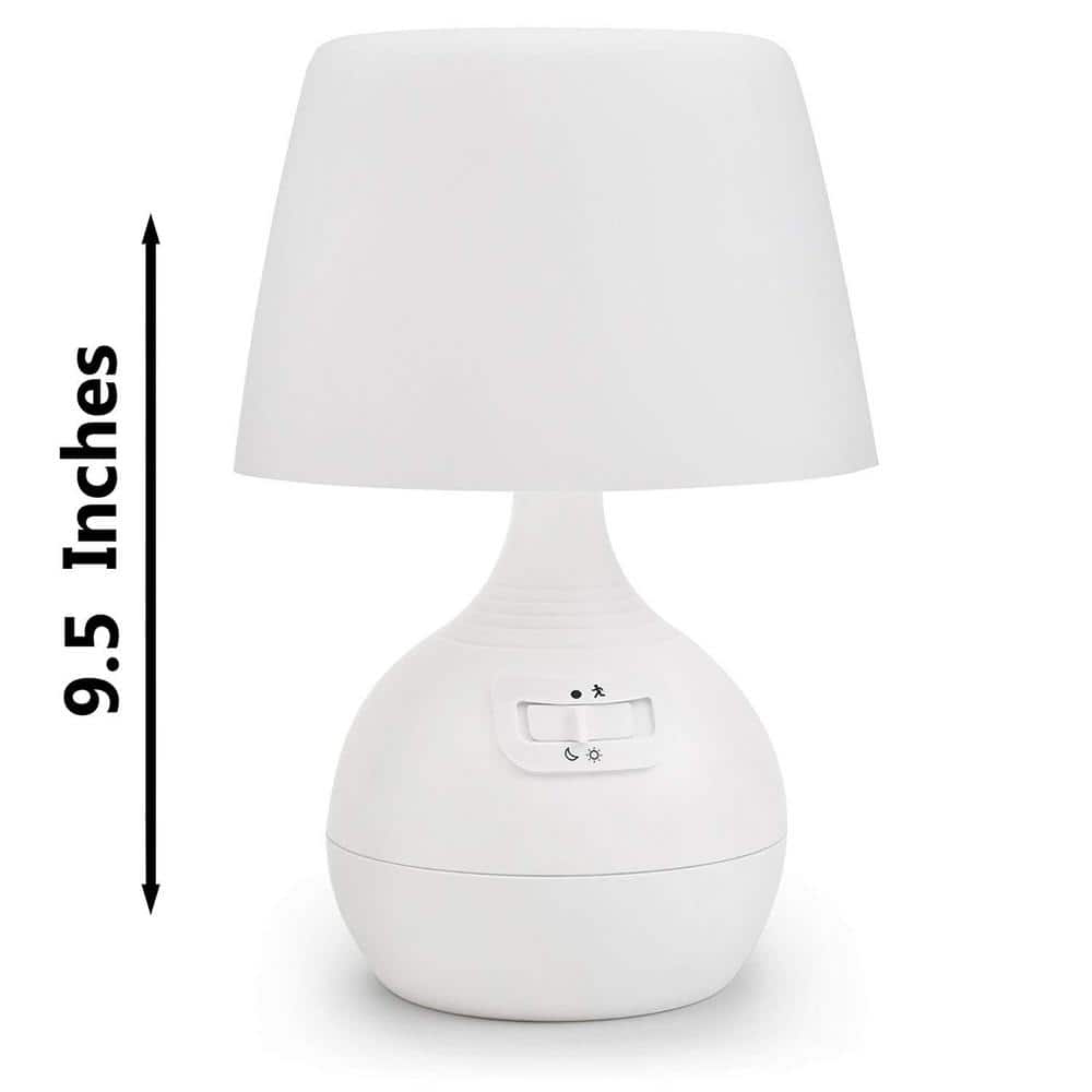 White Cordless Adjustable LED Motion Sensing Table Lamp