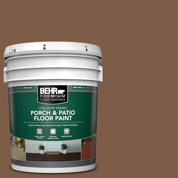 BEHR PREMIUM 5 gal. #BXC-65 Outback Brown Low-Lustre Enamel Interior/Exterior Porch and Patio Floor Paint