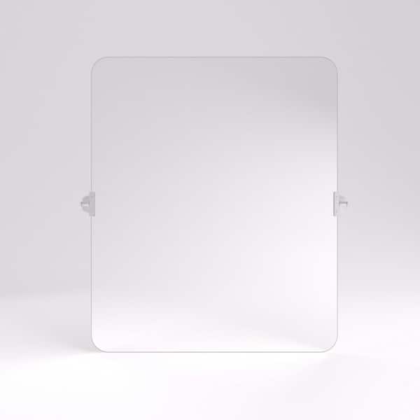 Opalyn 30 in. H x 36 in. W Rectangular Framed Tilt Wall Mount Bathroom Vanity Mirror in Chrome