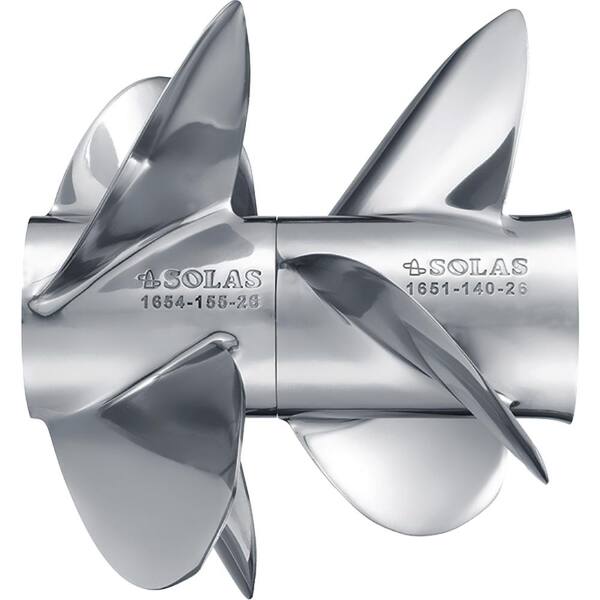 thumbnail image 2 of Solas 2211-100-14 Propeller - 10" Diameter, 14 Pitch, 3 Blade Aluminum For Johnson/Evinrude/BRP 20-35HP 2 of 12