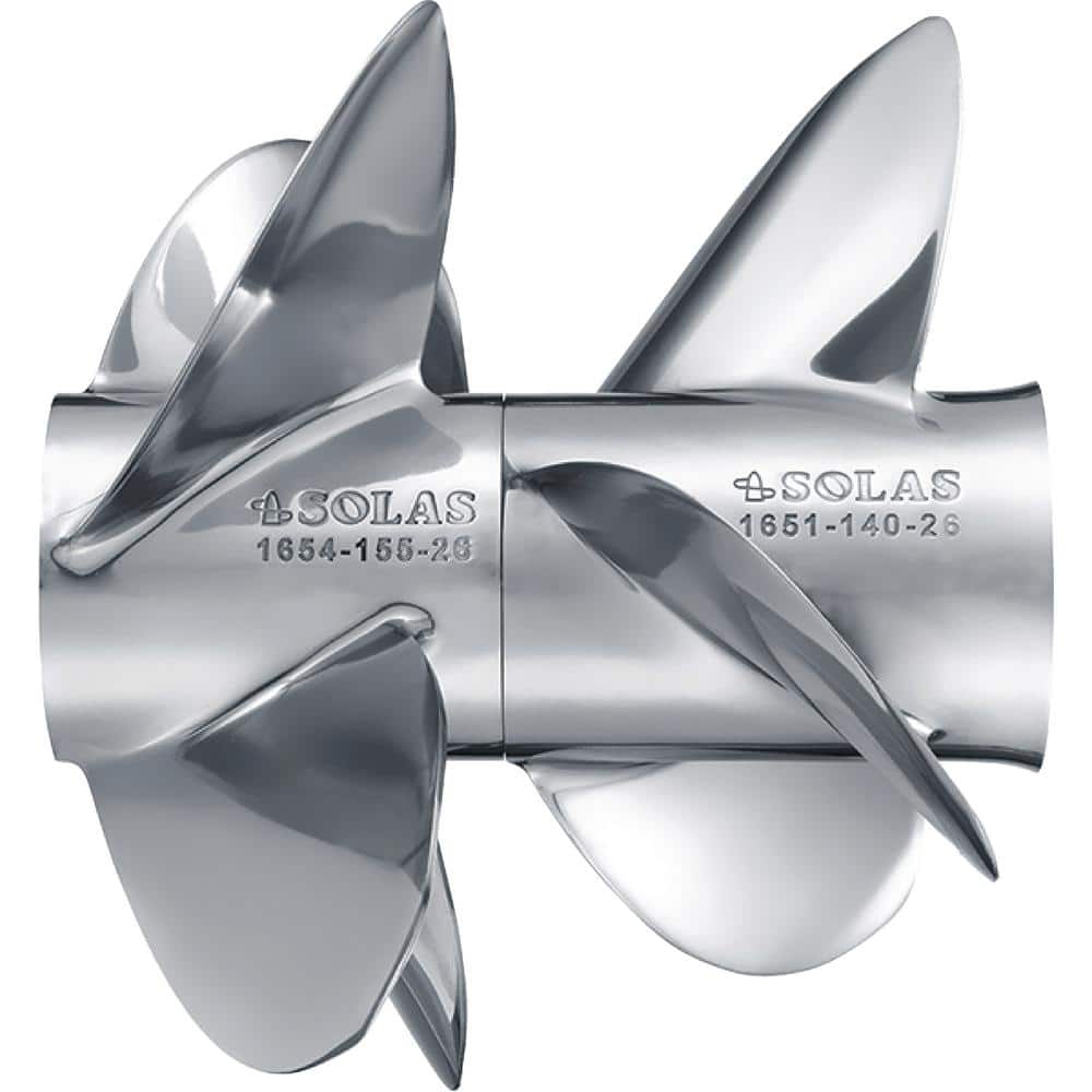 SOLAS Dual Propeller For Mercruiser Bravo Three, Front, 22 in. Pitch