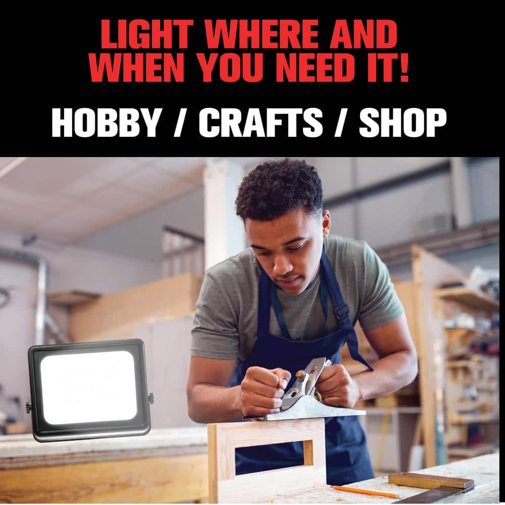 Bell + Howell Black LED Adjustable Standing Work Light