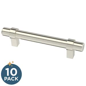 Simple Wrapped Bar 3-3/4 in. (96 mm) Stainless Steel Cabinet Drawer Pull (10-Pack)