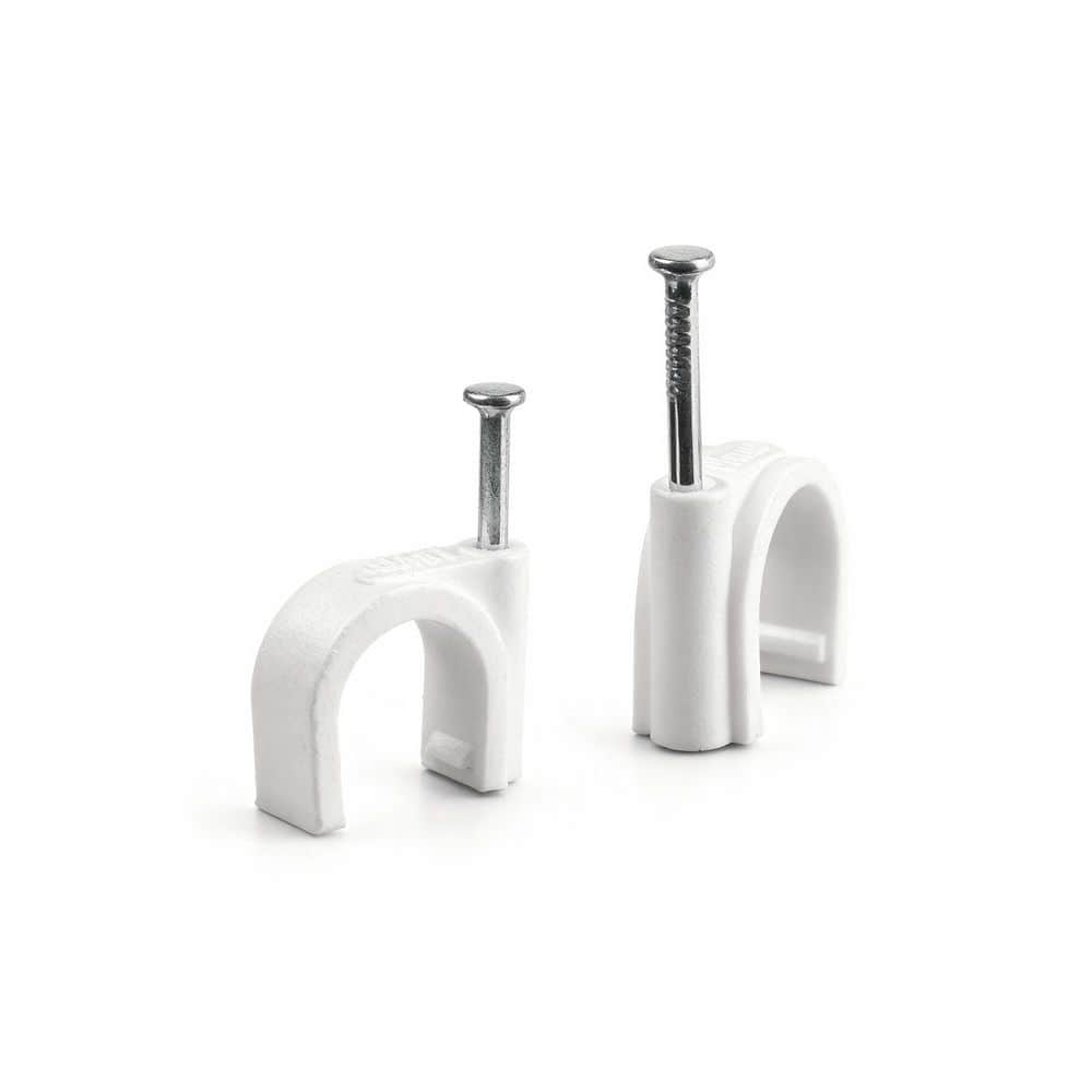 1/4in. 3/8 in. 1/2 in. Wall Cable Clips with Reinforced Steel Core and Sharp High-Carbon Nails 100-Pack price history on PriceWatchPro