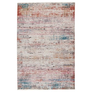 Myriad Multicolor/Cream 7 ft.10 in. x 11 ft.1 in. Abstract Rectangle Area Rug