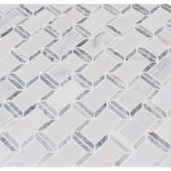 MSI Framework 12.38 in. x 13.5 in. Polished Marble Floor and Wall Tile (1 sq. ft./Each)