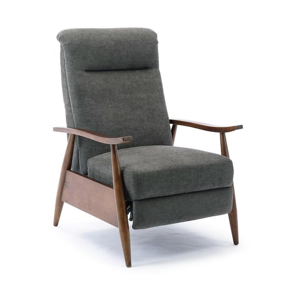 Soren Charcoal Fabric Standard (No Motion) Recliner 8022-26 - The Home ...