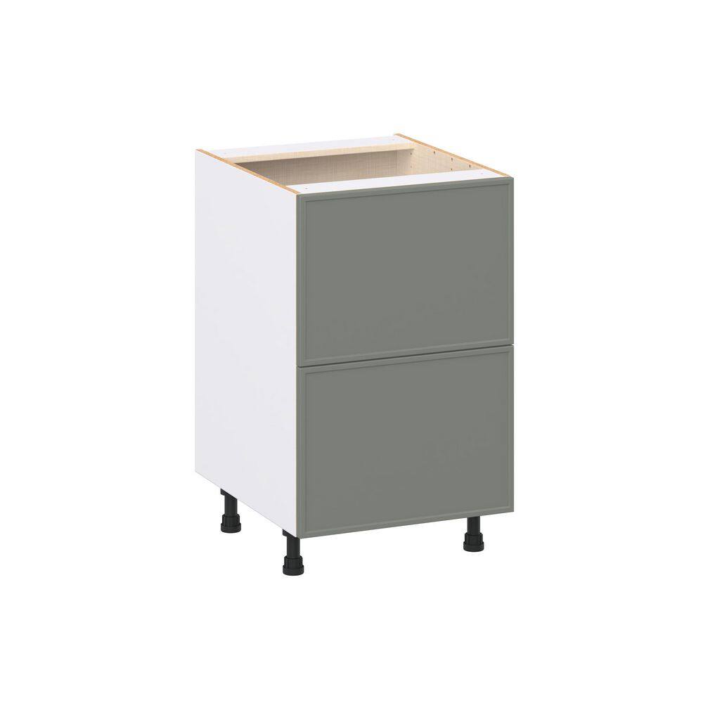 Fairview 21 in. W x 24 in. D x 34.5 in. H Assembled Slim Shaker Drawer Base Kitchen Cabinet in Moss Green with 2-Drawers price history on PriceWatchPro