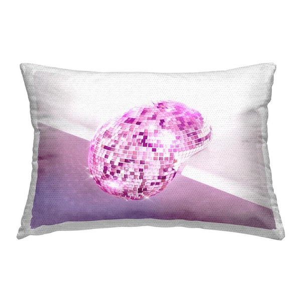 Stupell Industries Shining Purple Disco Outdoor Printed Throw Pillow by Ziwei Li