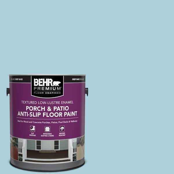 BEHR PREMIUM 1 gal. #PFC-56 Pools of Blue Textured Low-Lustre Enamel Interior/Exterior Porch and Patio Anti-Slip Floor Paint