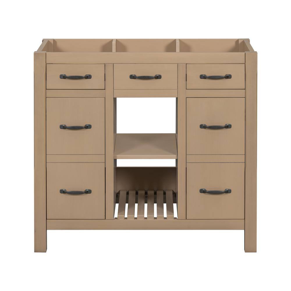36 in. W x 18 in. D x 33 in. H Bath Vanity Cabinet without Top in Wood