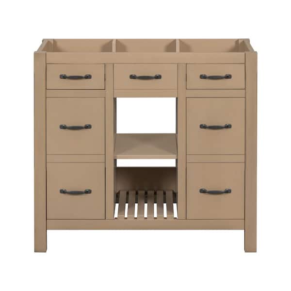 Unbranded 36 in. W x 18 in. D x 33 in. H Bath Vanity Cabinet without Top in Wood