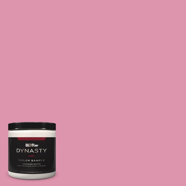 BEHR DYNASTY 8 oz. #P130-4 Its A Girl Matte Stain-Blocking Interior/Exterior Paint and Primer Sample