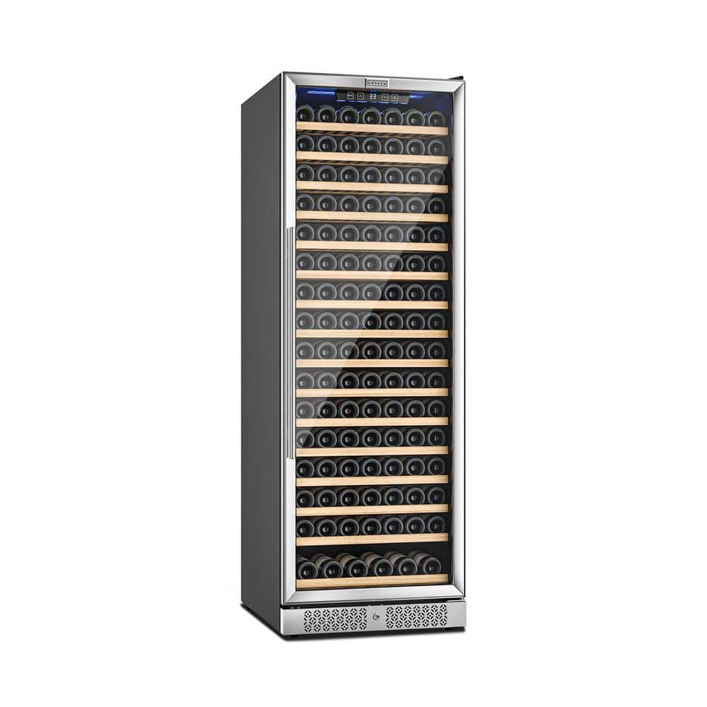24 in. 171-Bottle Digital Control Built-In/Freestanding Wine Cooler, Beechwood Shelves, in Stainless Steel price history on PriceWatchPro