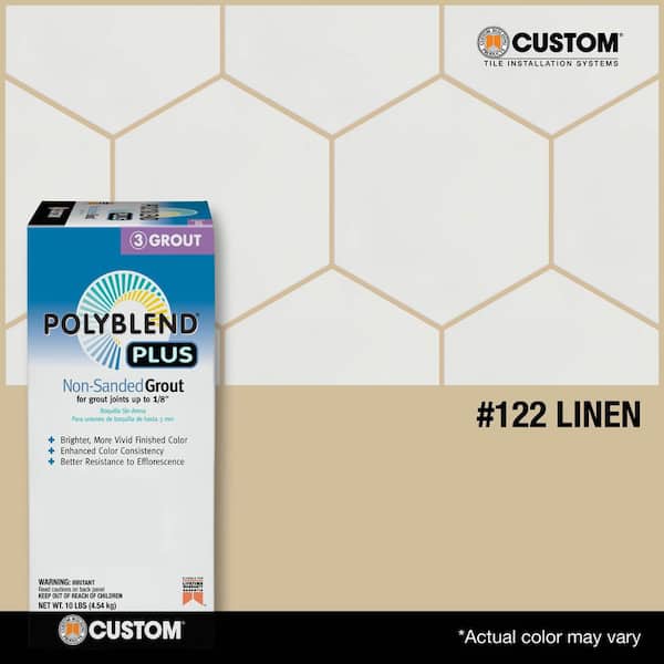 Polyblend Plus #122 Linen 1 lb. Unsanded Grout