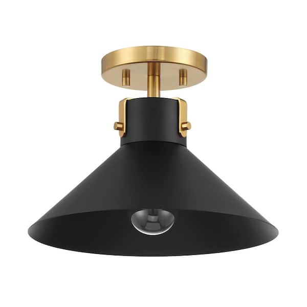 11.5-in W Painted Rust Outdoor Flush Mount Light 11.5-in W Painted Rust Outdoor Flush Mount Light