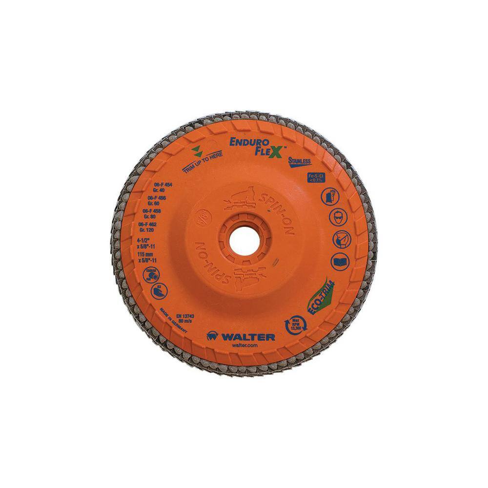 ENDURO-FLEX Stainless 4.5 in. x 5/8-11 in. Arbor GR120, Blending Flap Disc (10-Pack) price history on PriceWatchPro