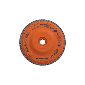 ENDURO-FLEX Stainless 4.5 in. x 5/8-11 in. Arbor GR120, Blending Flap Disc (10-Pack)