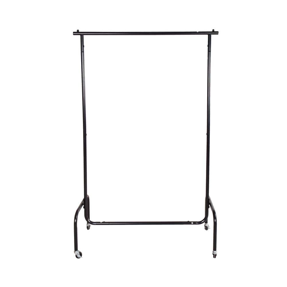 IRIS Black Metal Clothes Rack 54.92 in. W x 596 in. H 586005 - The Home  Depot