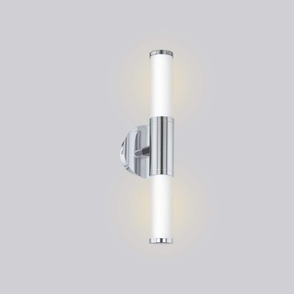 Palmera Chrome 20" LED Vanity Cylinder Wall Sconce