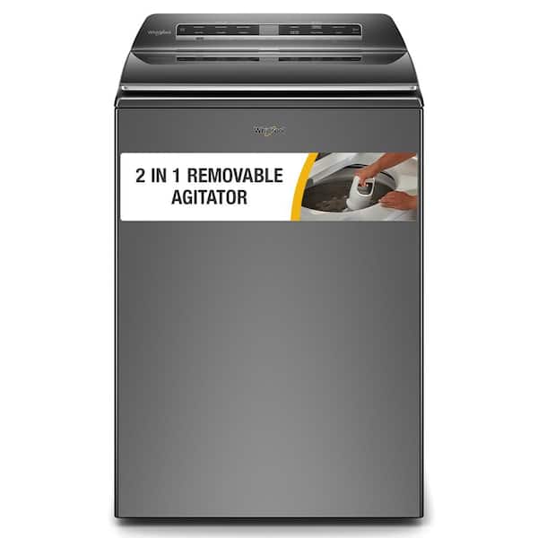 Whirlpool 5.2 cu. ft. Smart Top Load Washer in Chrome Shadow