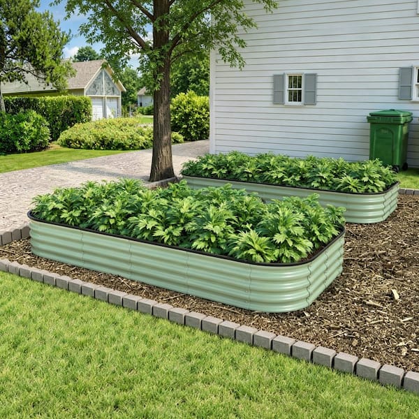 Galvanized Steel - Raised Garden Beds - The Home Depot