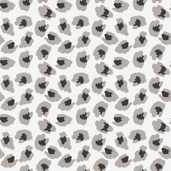 Arthouse Leopard Skin Silver Paste The Paper Wallpaper