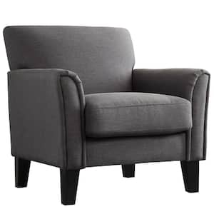 Durham Charcoal Linen Arm Chair