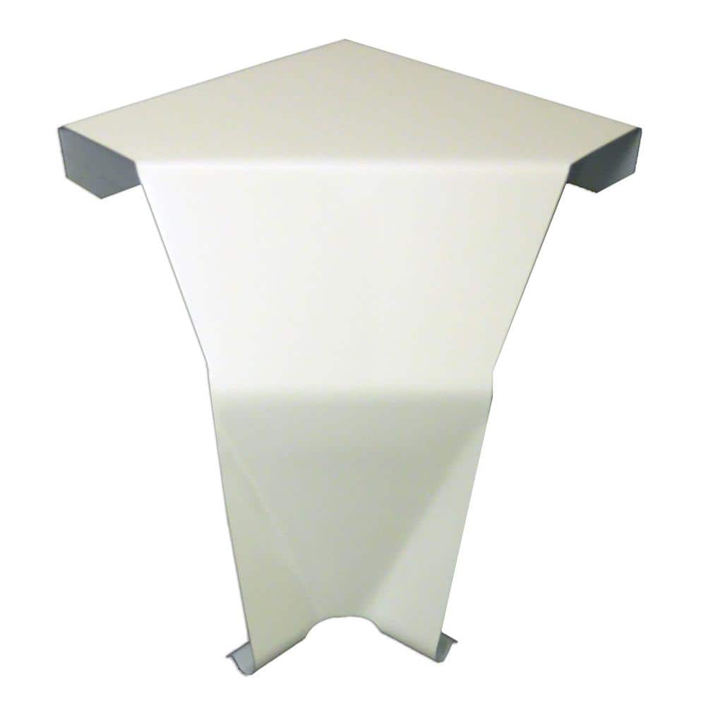 White Steel 90-Degree Inside Corner for Baseboard Heaters