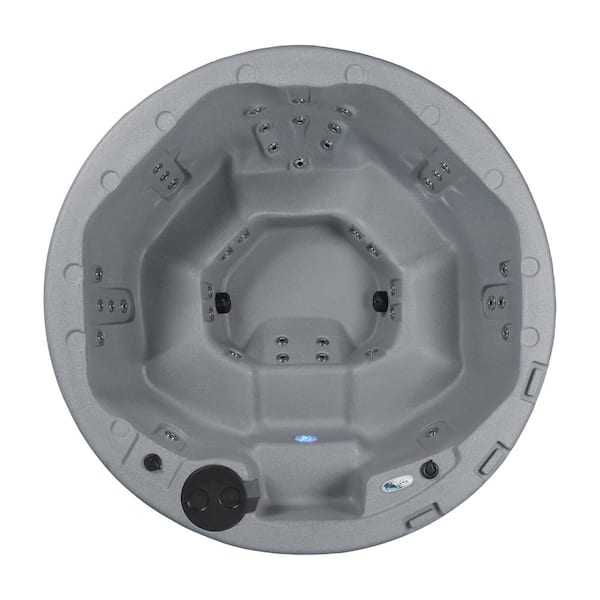 AquaLife Oceania 7-Person 40 Stainless Jet 240-Volt Hot Tub with Real stainless steel Heater, ozone and LED Lighting