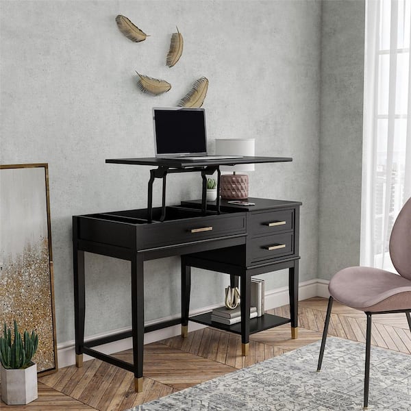 Hastings Home Hasting Home Desks 19.5-in Black Modern/Contemporary