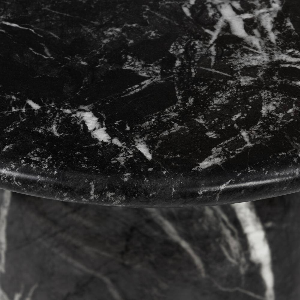Wels 17.5 in. Black Marble End Table - thumbnail 7