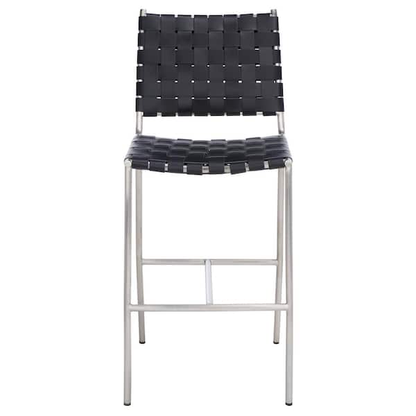 Olenna Woven 26 in. Black/Silver Metal Counter