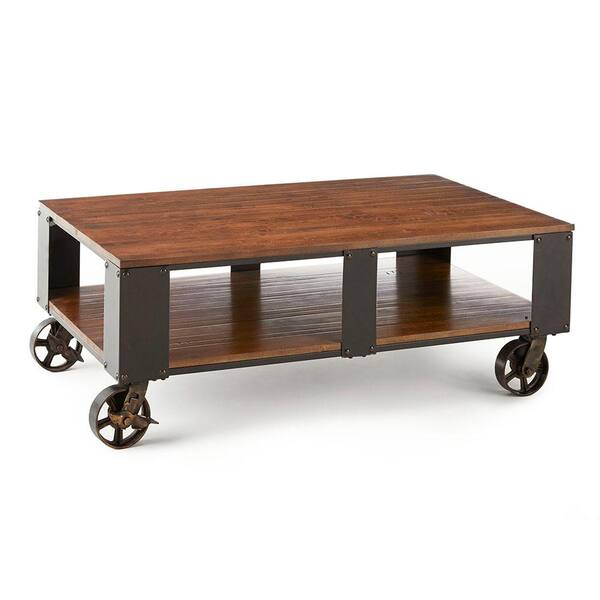 Unbranded Barrett Brown Cocktail Table with Casters