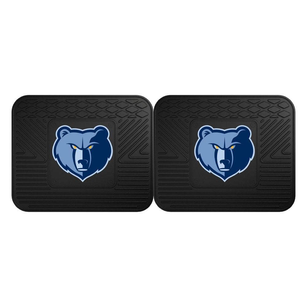 FANMATS NBA Memphis Grizzlies Black Heavy Duty 2-Piece 14 In. X 17 In ...