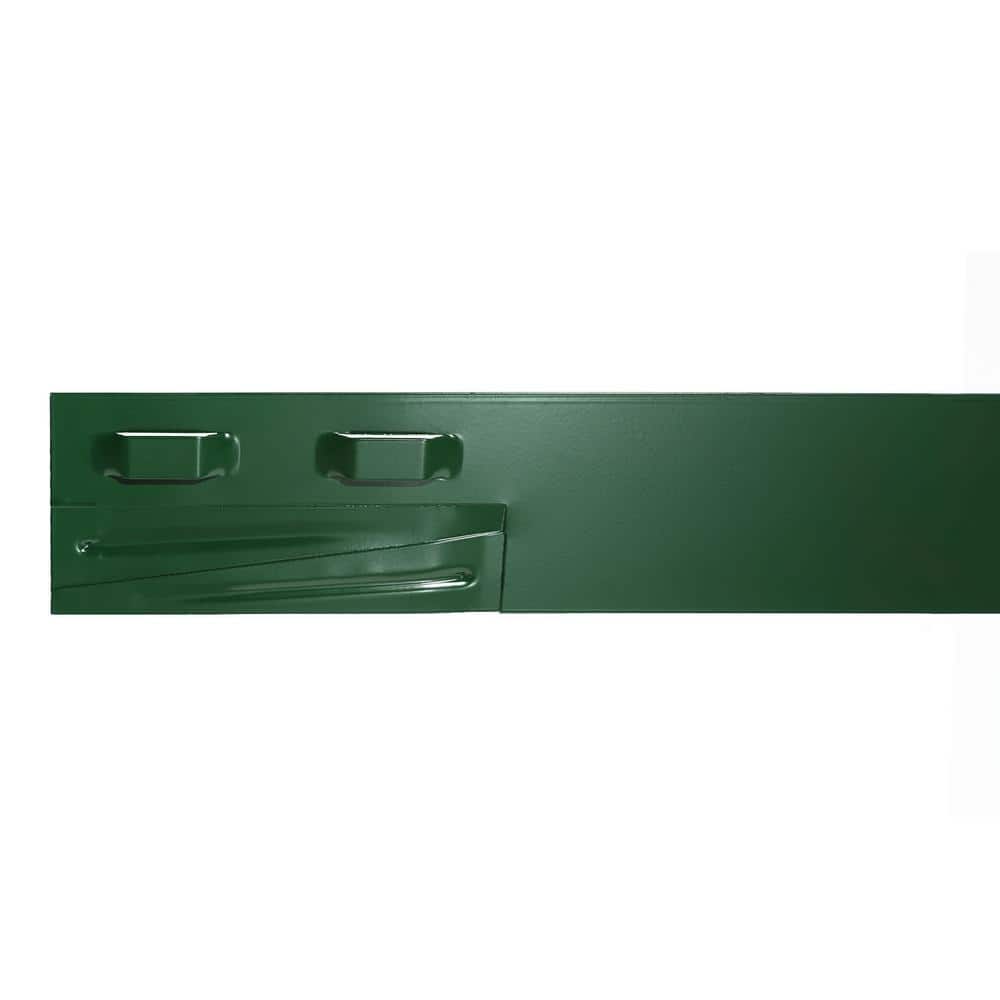 8 ft. x 14-Gauge x 4 in. Green Steel Landscape Edging (5-Pack)