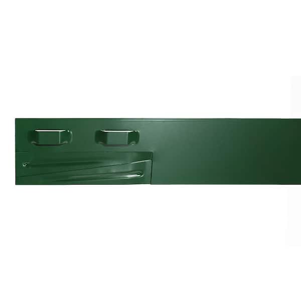 Colmet 8 ft. x 14-Gauge x 4 in. Green Steel Landscape Edging (5-Pack)