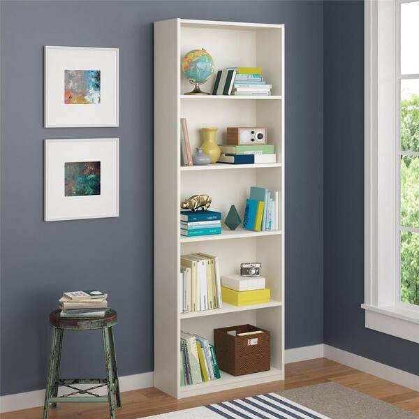Altra Furniture Core White Open Bookcase
