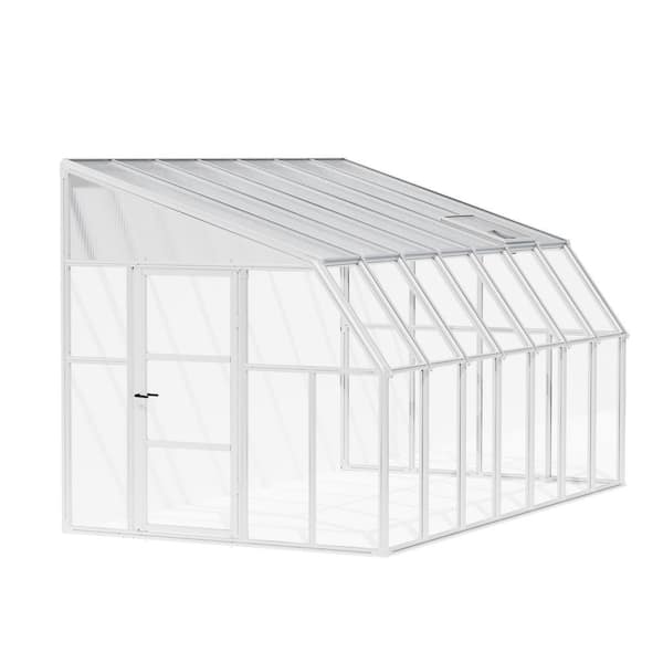 Sun Room 8 ft. x 14 ft. White/Clear Patio Enclosure and Solarium