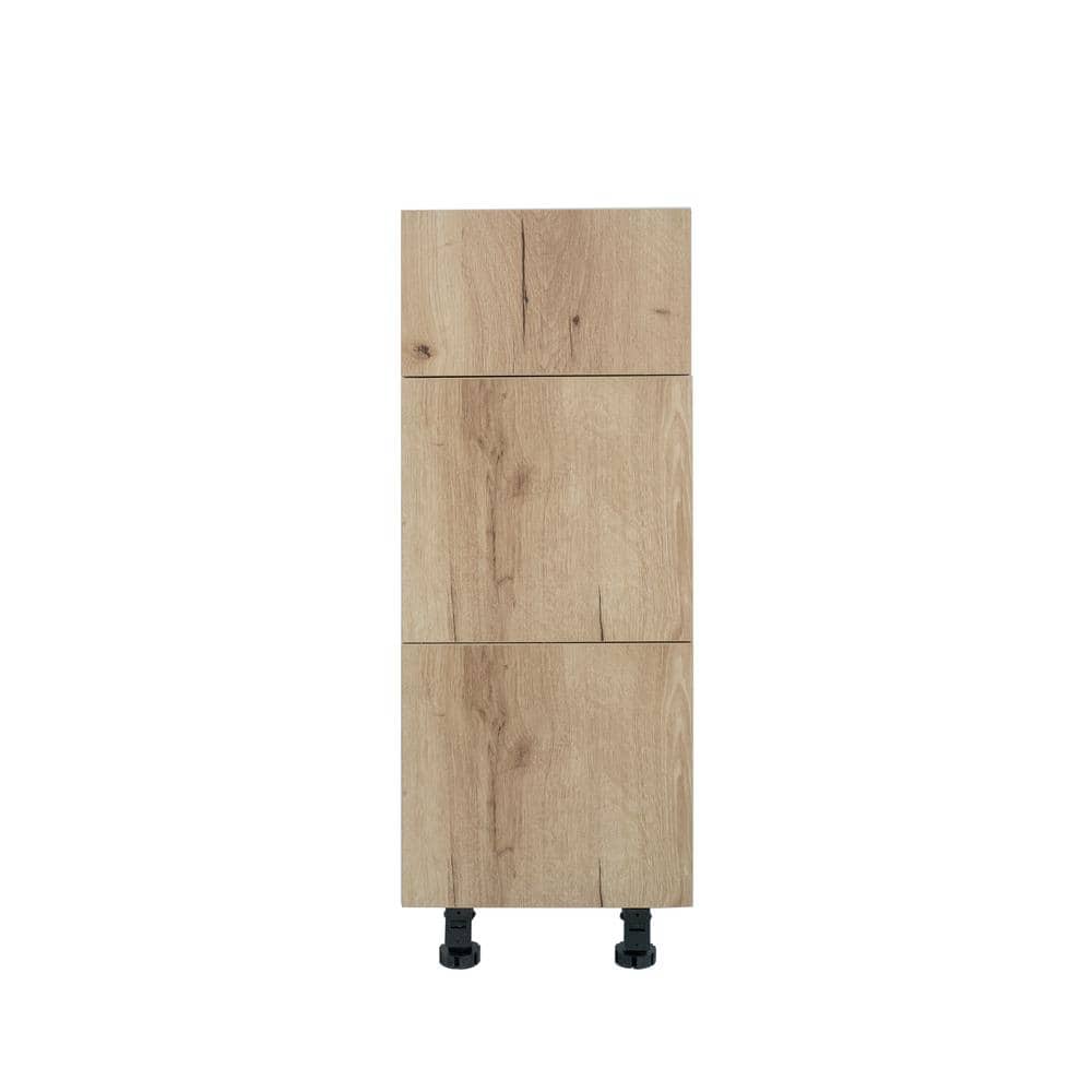 Radiance 12 in. W x 21 in. D x 34.50 in. H Ready to Assemble Slab Bath Cabinet in Light Oak price history on PriceWatchPro